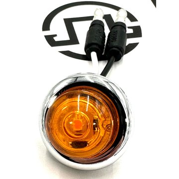 0.75in Round Amber LED with Bezel Light Kit P201711 - Phoenix