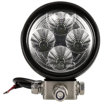 Signal-Stat 3 in. Round LED Flood Light, Black, 4 Diode, 700 Lumen, Blunt Cut, 12-24V 8140 - Truck Lite