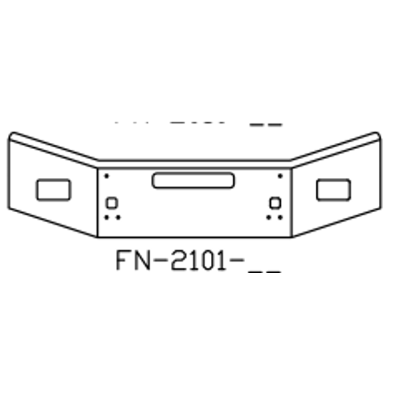 Chrome Steel Bumper FN2101-25 - Valley Chrome