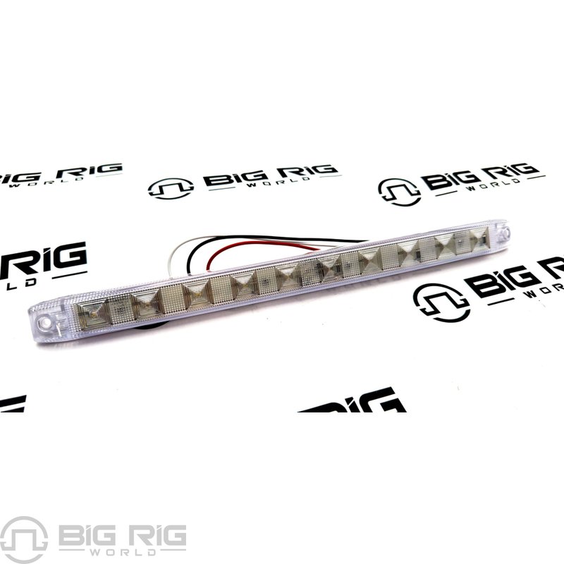 Rectangular Surface Mount 1x15 In. Red Clear Lens STT  M63318RCL-A - Maxxima