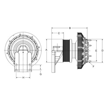 Clutch - Fan Horton DMA 2-Speed 99A9762 - Horton