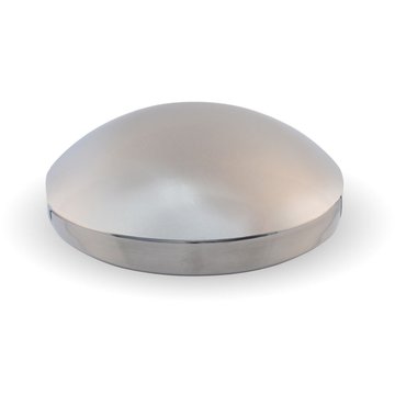 Rear Hubcap - 8 In. Diameter Stainless Steel Rear, Dome THUB-858SS - Trux Accessories