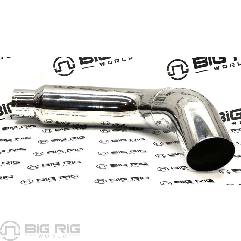 Exhaust Pipe 7 In. 2-Bend OD/R5 In. OD CHR Right KW7-1271RC - Grand Rock