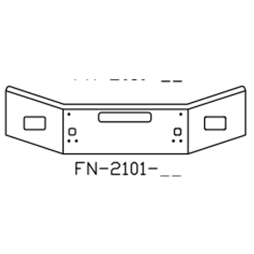 Chrome Steel Bumper FN2101-25 - Valley Chrome