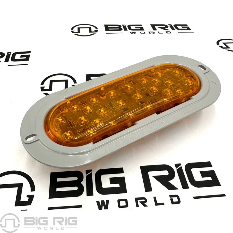 LED 60 Series Auxiliary /Turn Lamps with Gray Flange 60272Y - Truck Lite