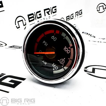 Gauge - Air Pressure, Secondary, US, Chrome A22-63139-501 - Freightliner