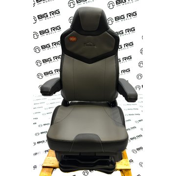 Pinnacle Seat (Black on Gray Leather) w/ Armrests & Heat 187300MWH665 - Seats Inc.
