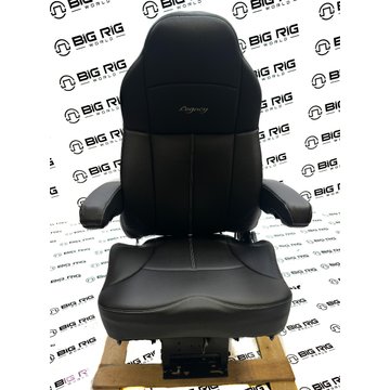 Legacy Silver Seat (Black Leather) w/ Armrests & Heater 188900MWH61 - Seats Inc.