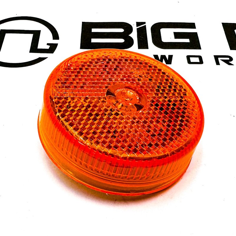 LED Signal Stat Clearance/Marker 2 1/2-inch Round Lamp, Reflective Lens 1052A - Truck Lite