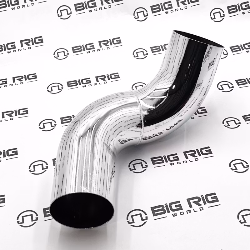 Exhaust Pipe  M Bend 5 In. Steel Left Hand Chromed OD / OD EP50EL75202C - TRP