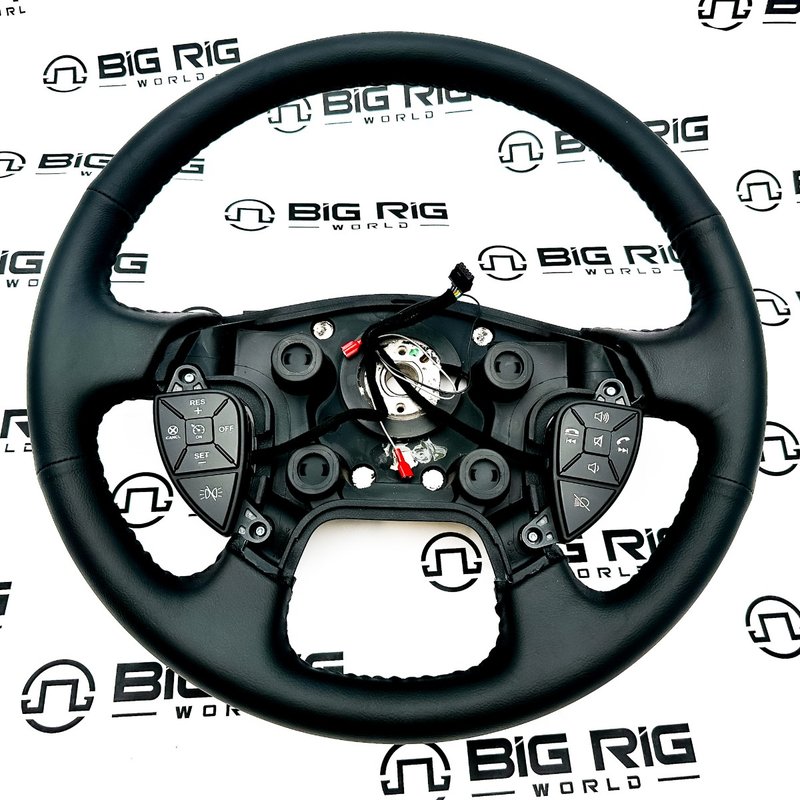 18-inch Leather Steering Wheel with Cruise, Radio, Headlight, and Marker 3770125C95 - International