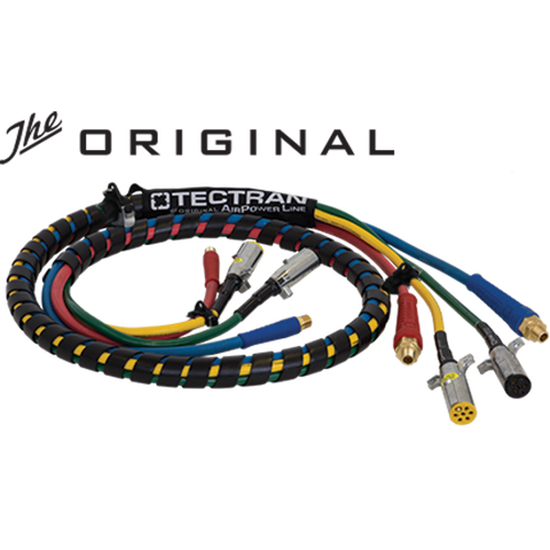 Color Coded 4 -in-One Auxiliary ABS AirPower Lines 20 ft. 13A2002 - Tectran