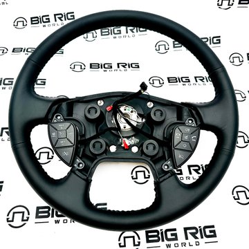18-inch Leather Steering Wheel with Cruise, Radio, Headlight, and Marker 3770125C95 - International