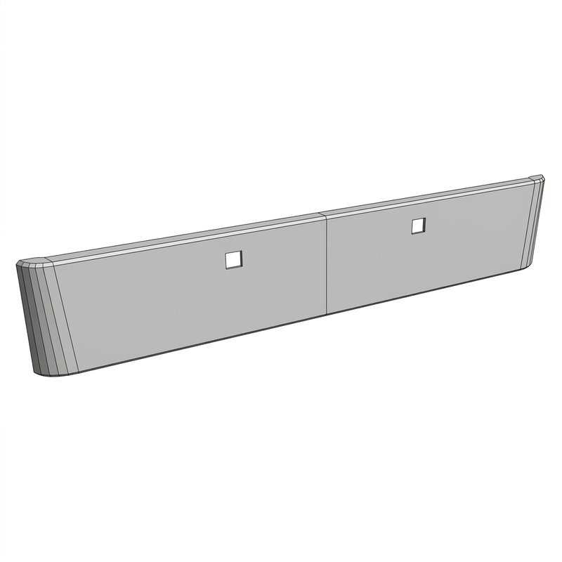 Bumper - Peterbilt 388,389,365 2007 - Newer 18 In. TX, Tow TX08V0010-06TS - Valley Chrome