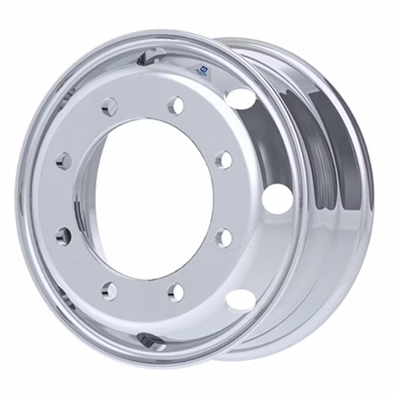 17.5 X 6.75 Alcoa Aluminum Wheel - Mirror Polish Inside Only with Dura-Bright 663482DB - Alcoa