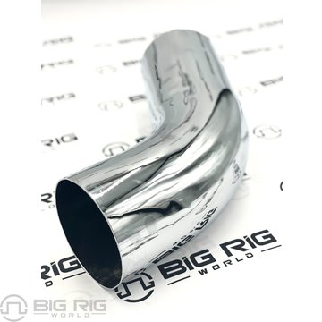 Pipe - Exhaust - 58 Degree - 5 Inch - STL Chromed 14-13056C - Peterbilt