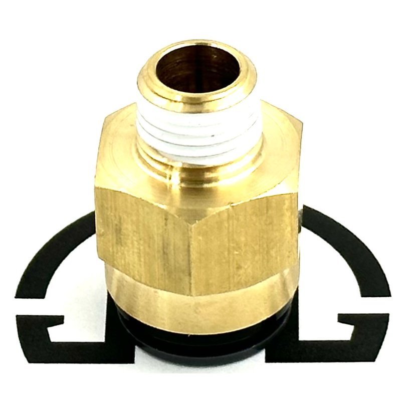 Straight Fitting, Brass (#4 Male NPT to #8 J2494) G38-1023-0408 - Paccar