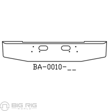 Chrome Steel Bumper BA0010-02 - Valley Chrome