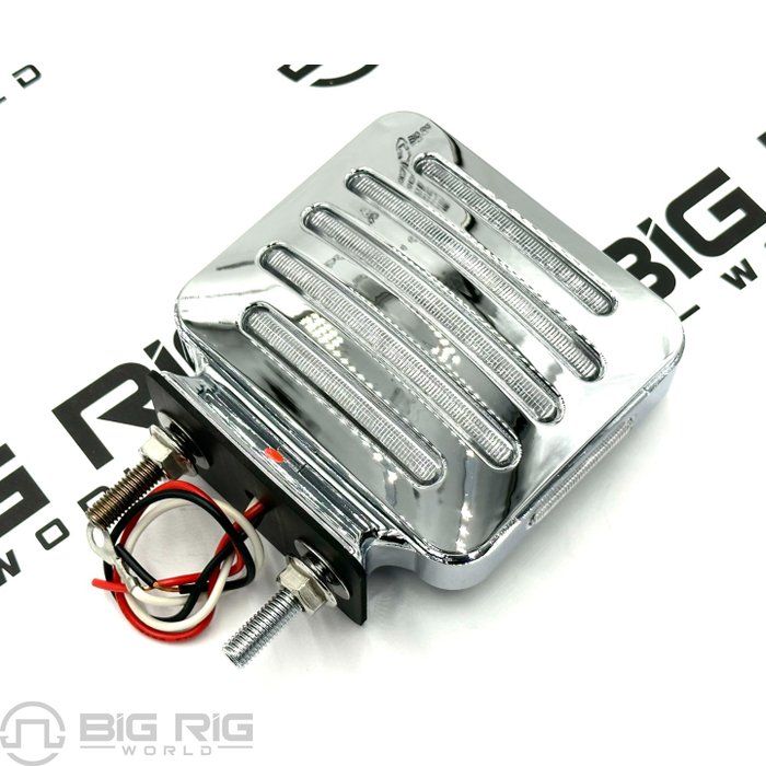 Flatline Double Face Double Post Square Clear LED Turn Signal/Marker TLED-FSC - Trux Accessories