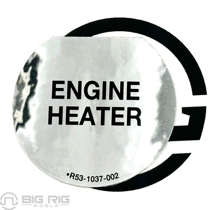 Decal - RECPT Cover R53-1037-002 - Kenworth