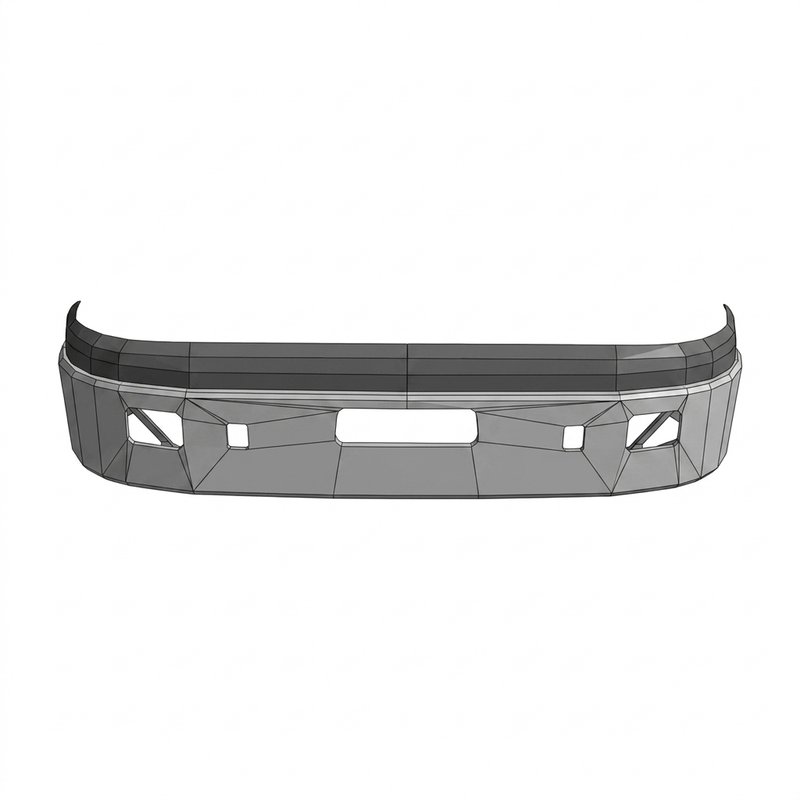 Bumper Assembly w/ Air Dam & Foglight Cutout N71-6061-008 - Peterbilt