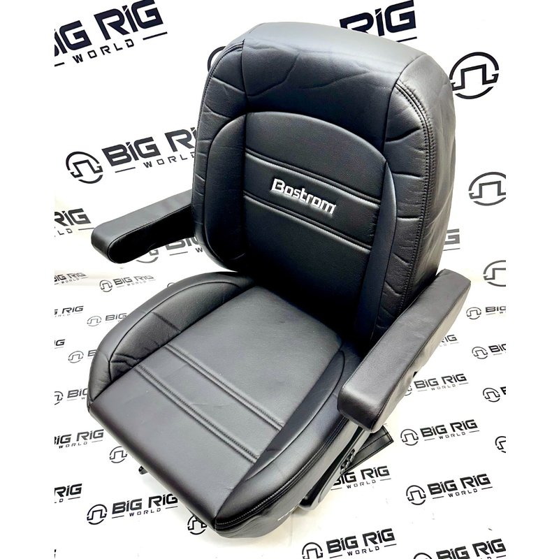 Pro Ride PR910 Suspension, Mid Back, Black UltraLeather, W/Arms 9230011-900 - Bostrom Seating