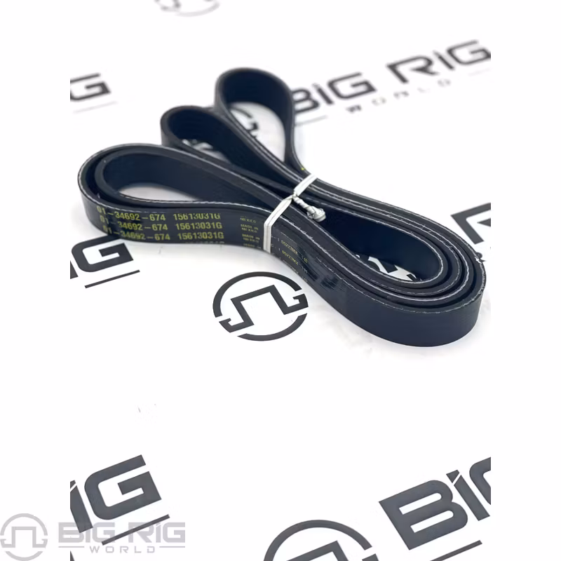 Belt, 6 Rib, 1674 MM, Cummins ISX A/C 01-35647-674 - Freightliner
