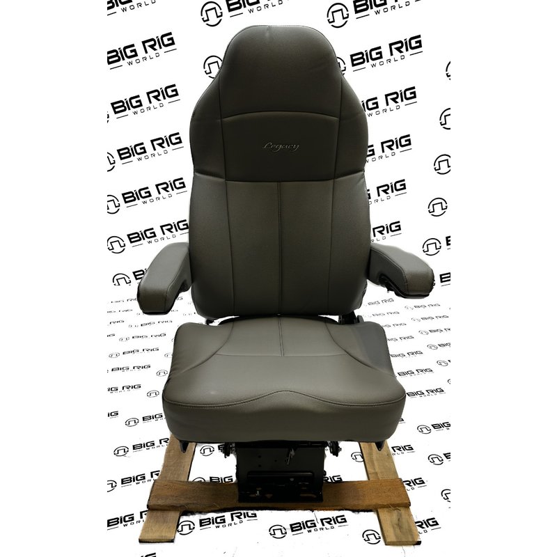 Legacy Silver Seat (Gray Leather) w/ Armrests 188900MW65 - Seats Inc.