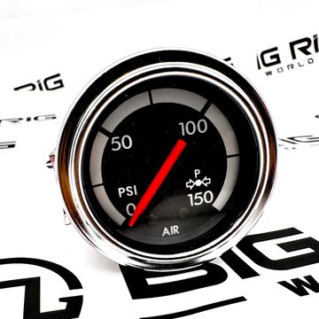Primary Air Pressure Gauge with Chrome Bezel 22-46440-010 - Freightliner