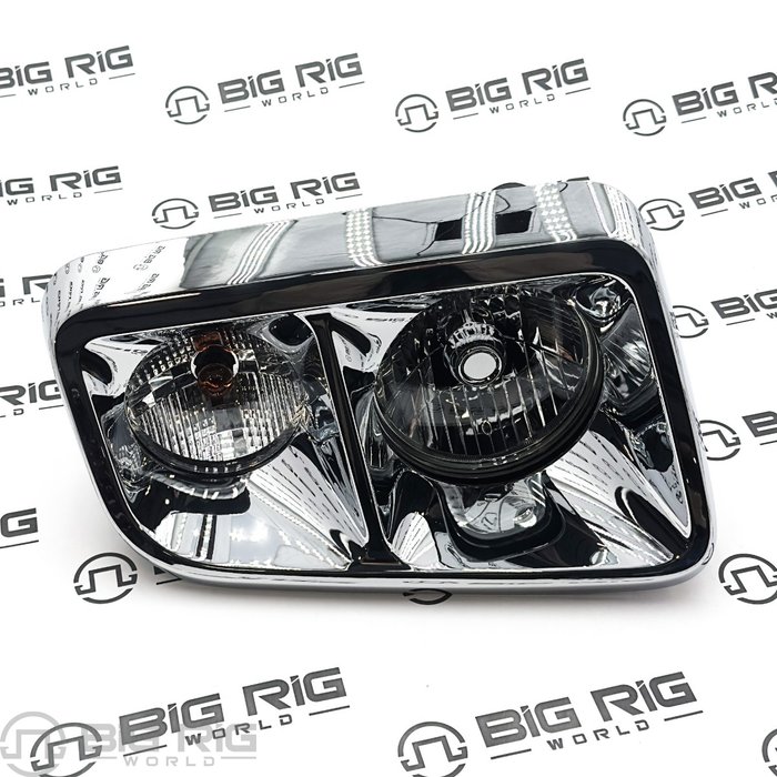 Headlamp, Chrome Bezel, RH A06-88572-009 - Freightliner