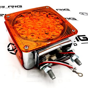 Light-Dbl Face Turn Sq Amber/Amber LL021401 - Paccar