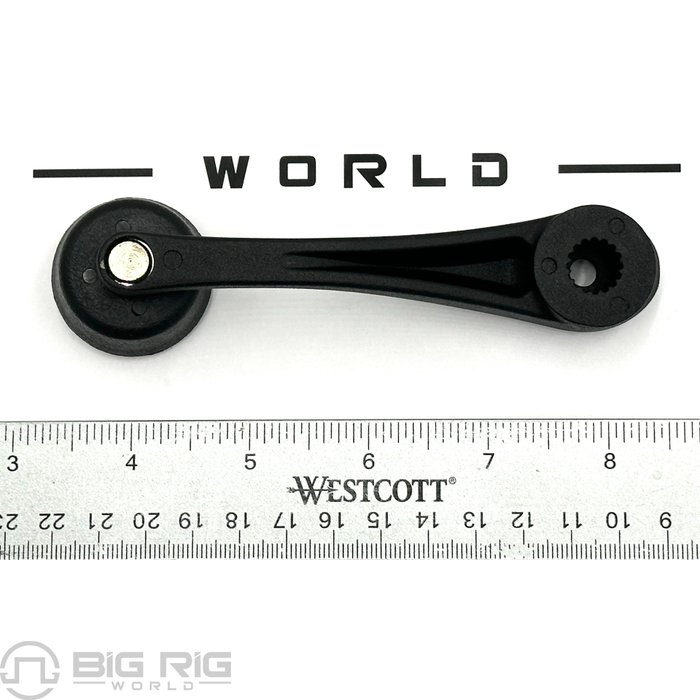 Front Window Crank Handle – For HD Freightliner Trucks, Black, Left Or Right, 10 Year Warranty