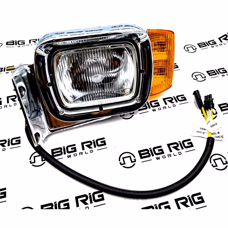 Headlamp POL Assembly Single POD - Left Hand P54-6079-002P - Peterbilt