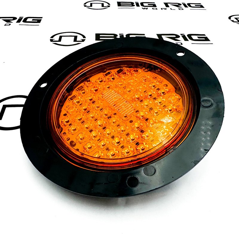 LED Super 44 F/P/T Lamp with Black Flange, Diamond Shell 44878Y - Truck Lite