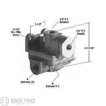 QR-1C Quick Release Valve 289182 - Bendix