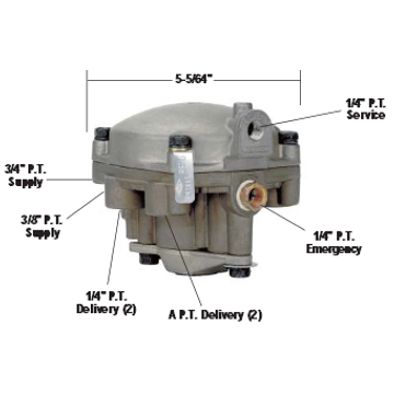 Valve - Relay Emergency RE6 281865 - Bendix