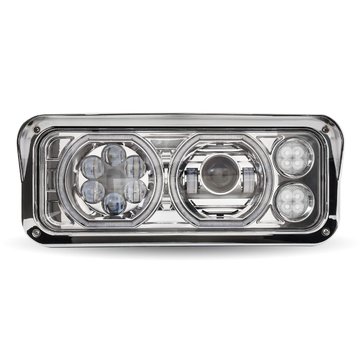 Universal Chrome LED Projector Headlight TLED-H120 - Trux Accessories