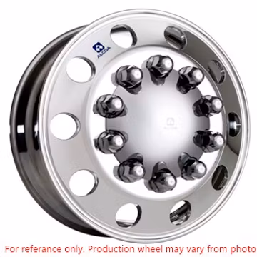 22.5 x9.00 Alcoa Aluminum Wheel - Mirror Polish Dura Bright Inside Only 89U642DB - Alcoa