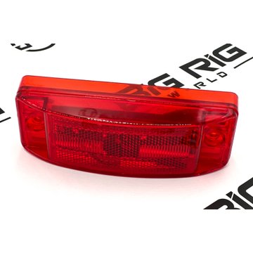 Clearance Marker/Auxiliary Turn Light, Red 2x6 In. M20330R - Maxxima