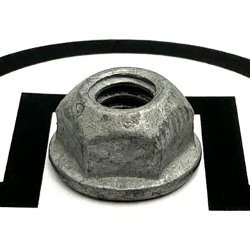 Hexagonal Nut, Flange, Lock, 1/4 -20, Zinc/Aluminum 23-13861-104 - Freightliner