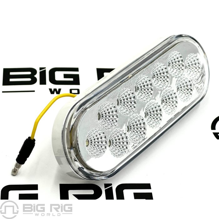 Red Stop Turn Tail to White Back Up Oval Light (12 Diodes) TLED-OX60R - Trux Accessories