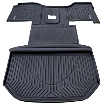 Floor Mat - (2013-2020) Peterbilt 579 Mid Roof Precision Fit - Manual Transmission 55647 - Redline Floormats