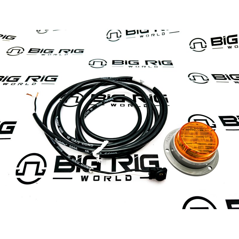 LED European Surface Lamp Kit 10 Volt, Amber 30061Y - Truck Lite