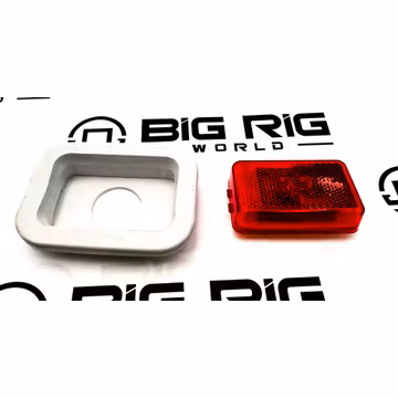 14 Series Rectangle LED 2-Diode Red Lens with Black PC Grommet Reflex Clearance/Marker Kit 1451 - Truck Lite