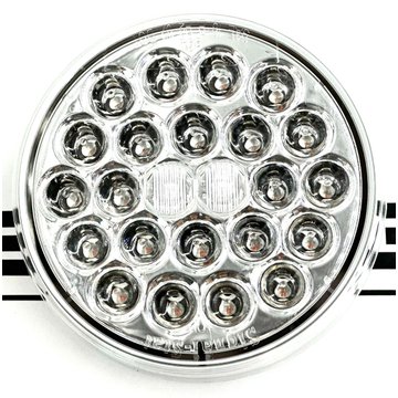 LED Signal Stat S/T/T 4-inch Round Clear Lamp Lens 4051A - Truck Lite