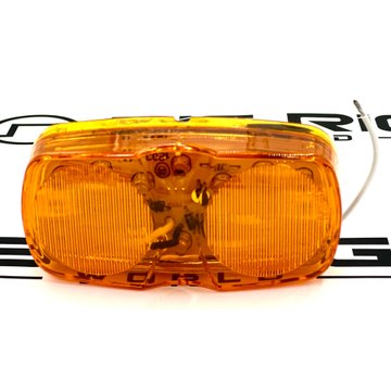LED Signal Stat Clearance/Marker Rectangular Lens And Housing 2660A - Truck Lite