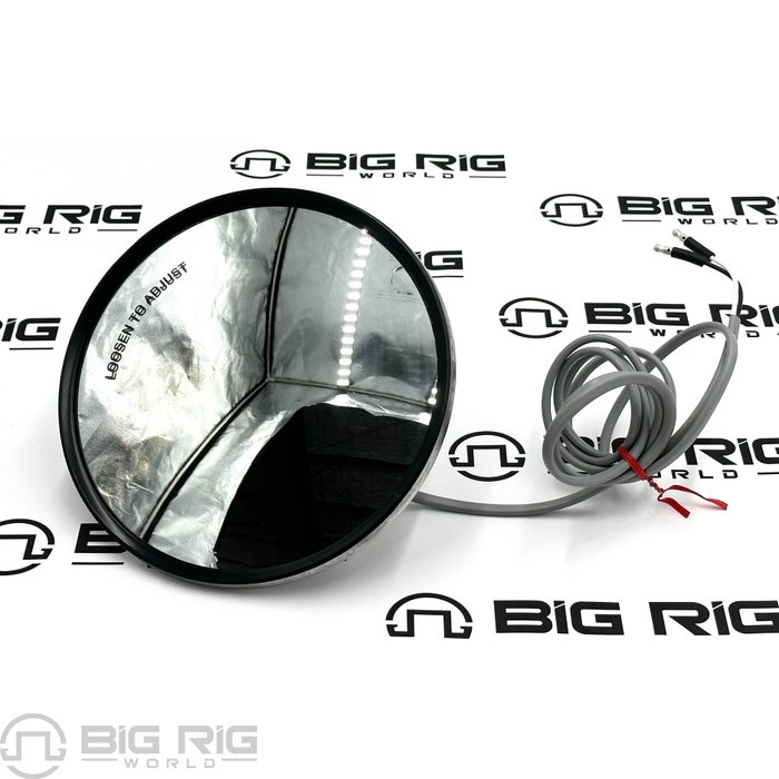LH Heated Mirror Assembly (8.5 In.) Convex R59-6100-0203 - Peterbilt