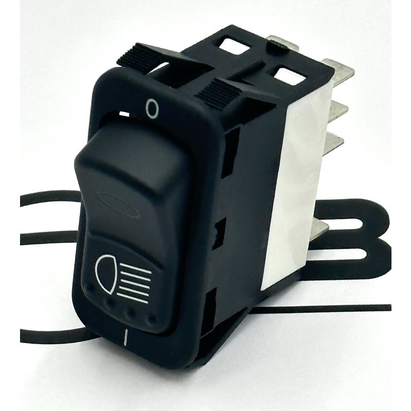 Double Pole Electric Rocker Switch w/ LED, Head Light Q27-60308A8EEF1AA1 - Peterbilt