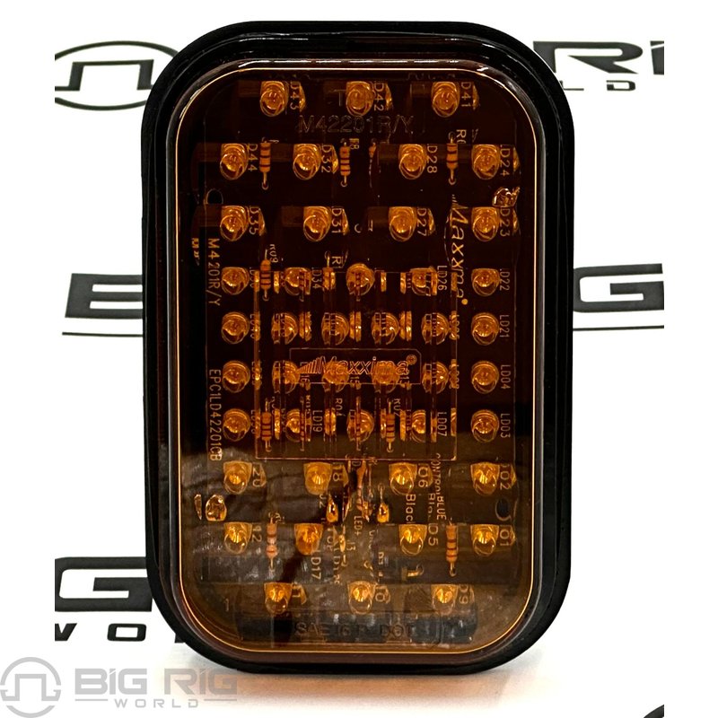 Rectangular Amber Park / Front Turn 5 In. Light M42201Y - Maxxima