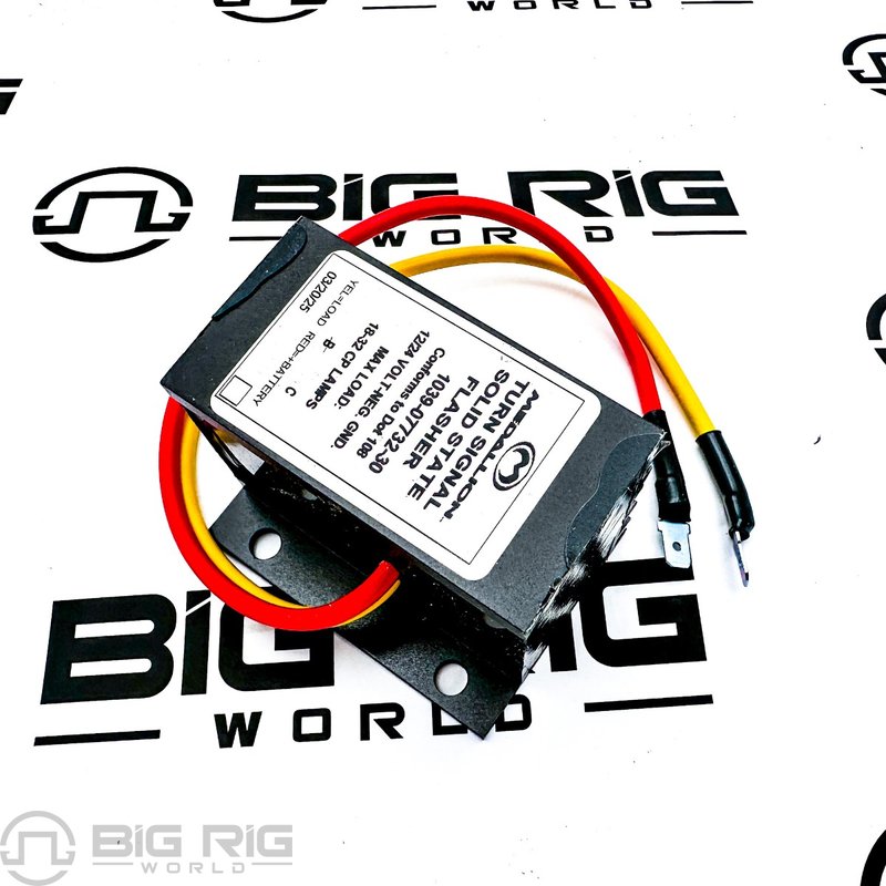 Flasher 12/24 Volt, W1/4 Spade Terminals 1039-07732-30 - Paccar